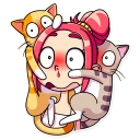 😳-Mia Catlady, Telegram Sticker