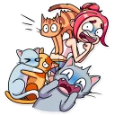 😨-Mia Catlady, Telegram Sticker