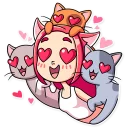 😍-Mia Catlady, Telegram Sticker