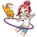 🎽-Mia Catlady, Telegram Sticker