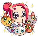 😗-Mia Catlady, Telegram Sticker