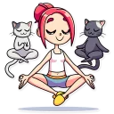 😌-Mia Catlady, Telegram Sticker