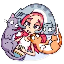 😞-Mia Catlady, Telegram Sticker