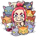 🖕-Mia Catlady, Telegram Sticker