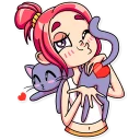 😘-Mia Catlady, Telegram Sticker