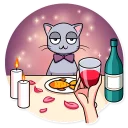 🍷-Mia Catlady, Telegram Sticker