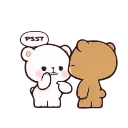 🤫-Milk & Mocha, Telegram Sticker
