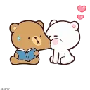 😋-Milk & Mocha, Telegram Sticker