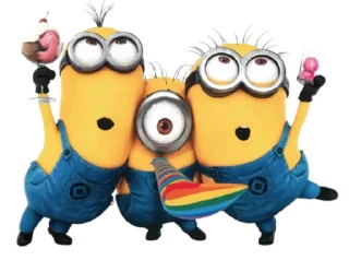 🥳-Minions, Telegram Sticker