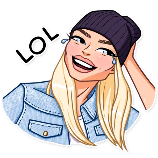 Miss Alena , telegram sticker