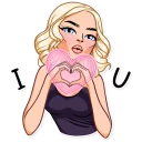 💗-Miss Alena , Telegram Sticker