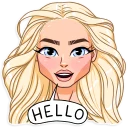 👋-Miss Alena , Telegram Sticker