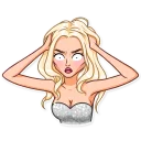 😳-Miss Alena , Telegram Sticker