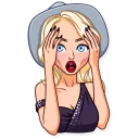 😱-Miss Alena , Telegram Sticker