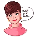 👀-Miss Hepburn, Telegram Sticker