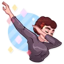 💃-Miss Hepburn, Telegram Sticker