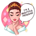 👑-Miss Hepburn, Telegram Sticker