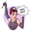 🥃-Miss Hepburn, Telegram Sticker
