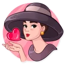 😘-Miss Hepburn, Telegram Sticker