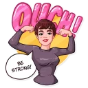 💪-Miss Hepburn, Telegram Sticker