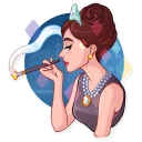 🚬-Miss Hepburn, Telegram Sticker