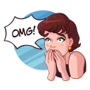 😨-Miss Hepburn, Telegram Sticker