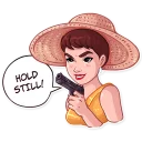 😈-Miss Hepburn, Telegram Sticker