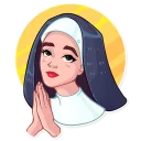 😇-Miss Hepburn, Telegram Sticker