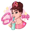 🤤-Miss Hepburn, Telegram Sticker