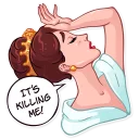 ☠-Miss Hepburn, Telegram Sticker