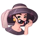 😎-Miss Hepburn, Telegram Sticker