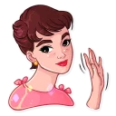 👋-Miss Hepburn, Telegram Sticker