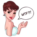 😧-Miss Hepburn, Telegram Sticker