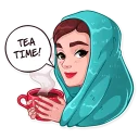 ☕-Miss Hepburn, Telegram Sticker