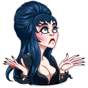 🤷‍♀️-Ms. Elvira, Telegram Sticker