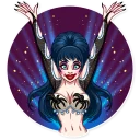 😃-Ms. Elvira, Telegram Sticker