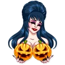 ☺️-Ms. Elvira, Telegram Sticker