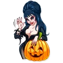 👋-Ms. Elvira, Telegram Sticker