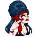 😠-Ms. Elvira, Telegram Sticker