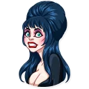 😬-Ms. Elvira, Telegram Sticker