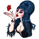 😘-Ms. Elvira, Telegram Sticker