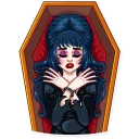 😵-Ms. Elvira, Telegram Sticker