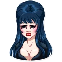 😑-Ms. Elvira, Telegram Sticker