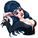 😔-Ms. Elvira, Telegram Sticker