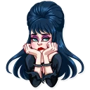 😕-Ms. Elvira, Telegram Sticker