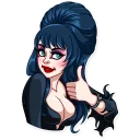 👍-Ms. Elvira, Telegram Sticker