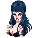 😒-Ms. Elvira, Telegram Sticker