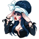 🤕-Ms. Elvira, Telegram Sticker