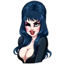 😉-Ms. Elvira, Telegram Sticker
