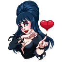 ❤️-Ms. Elvira, Telegram Sticker